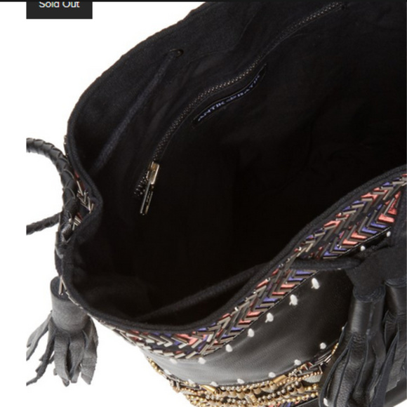 Anthropologie Antik Batik ibban leather bucket bag - Picture 2 of 8